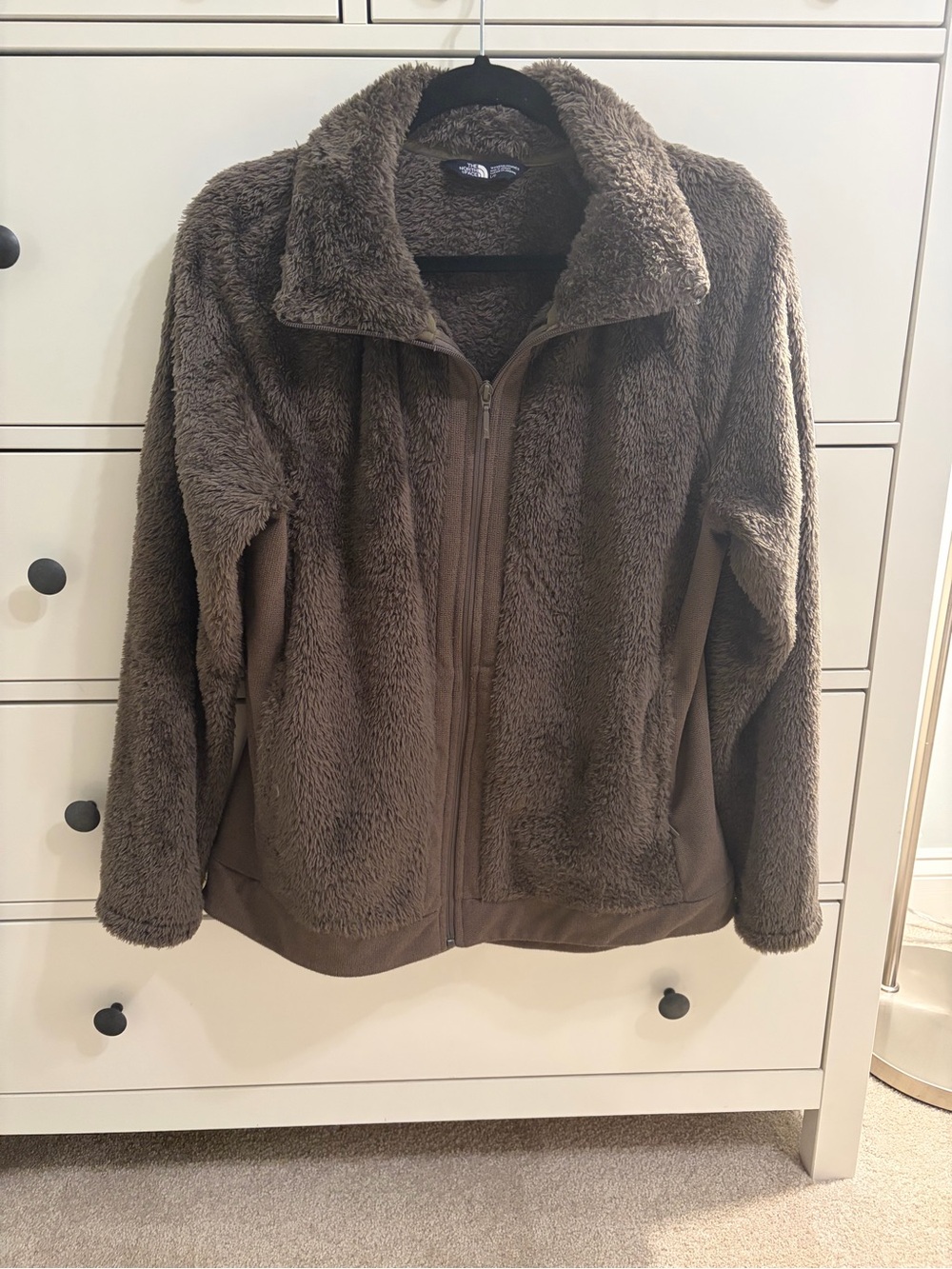 The North Face Women's Brown Teddy Fleece Zip Jacket